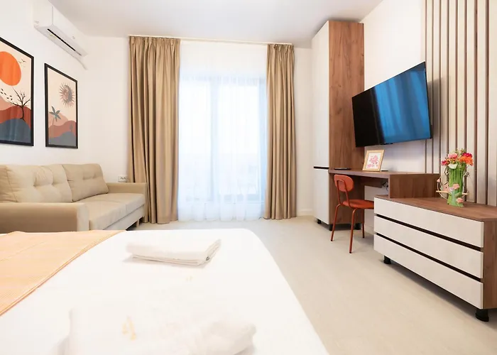 公寓 Soni Exclusive 224 Plaza With Free Private Parking & Self Check-in